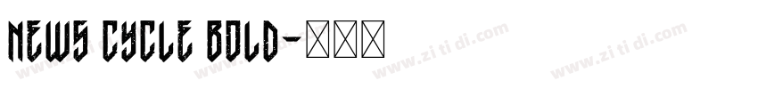 News Cycle Bold字体转换